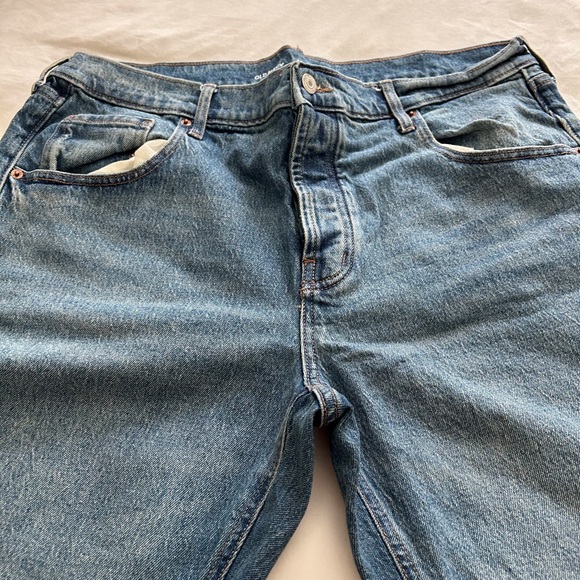 Old Navy Women’s Mid-Rise Slouchy Straight Size 14 Petite - Picture 3 of 10